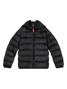 Стеганый пуховик с капюшоном Ai Riders On The Storm, черный