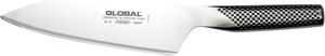 Global 18 см восточный нож шеф-повара - легкая японская нержавеющая сталь, острое как бритва лезвие, сделано в Японии, G-4