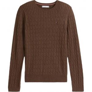 Tommy Hilfiger Свитер женский, коричневый, с круглой горловиной, Moderate Others