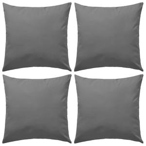 Садовые подушки 4 штуки 45 х 45 см серые, дизайн чехлов 2024 г Vidaxl