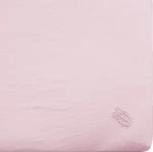 Простыня на резинке льняная Stay, цвет пудрово-розовый, размер 140x200x30 Zoeppritz