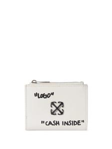 Off-White кошелек Jitney Quote, белый