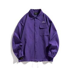 Рубашка Unisex Lapel Thin Others Jeep, фиолетовый