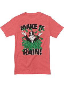 Футболка Monopoly Make It Rain T-Shirt красного цвета Monopoly