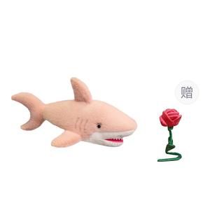 Плюшевая кукла Shark Baby Dolls высота 50см/70см/90см XUANBEIBEI, Pink Shark+Free Random Color Rose