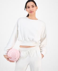 Женская укороченная толстовка из флиса цвета "масляный" ID Ideology, Beige