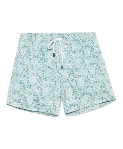 Плавки из полиэстера с боковыми карманами Barba, зеленый