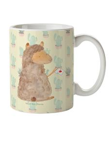 Детская кружка с флагом альпаки, без лозунга, в цвете кактус. Mr. & Mrs. Panda