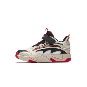 Детские баскетбольные кроссовки средней высоты, нескользящие, износостойкие, дышащие, для детей от 3 до 7 лет Antakids, белый/черный