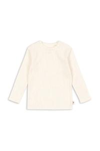 Детский хлопковый лонгслив с длинным рукавом MINNIE GOTS Konges Sløjd, бежевый