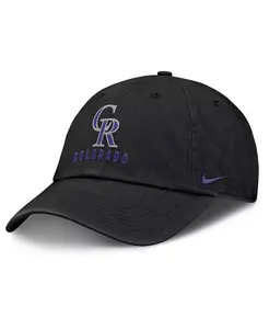 Женская черная регулируемая кепка Colorado Rockies Club Nike