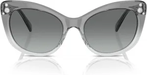 Женские квадратные солнцезащитные очки Swarovski SK6020, Opal White/Light Grey