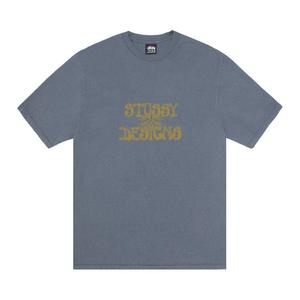 Футболка Stussy Wes Palms Tee Pigment Dyed, Navy