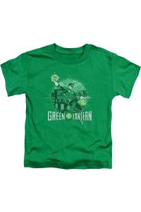 Футболка с коротким рукавом DC Comics City Power для малышей Gildan, зеленый