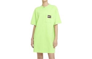 Платье с короткими рукавами женское зеленое Nike