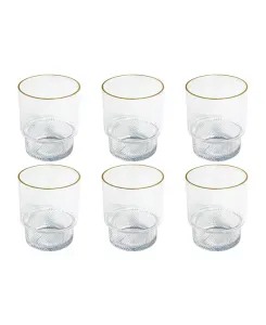 Стаканы Stax Optic Twist Goblet, набор из 6 шт. Abode Homewares, clear