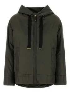 Куртка Daria с капюшоном MAX MARA, зеленый