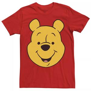 Мужская футболка с большим лицом Disney Winnie The Pooh Bear Bear Licensed Character