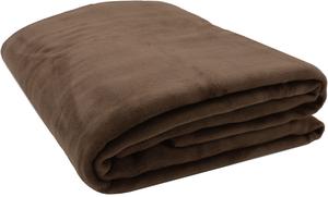 Мягкое одеяло  Zollner, коричневый