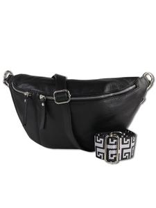 Наплечная сумка Toscanto Gürteltasche Leder schwarz ca. 37cm