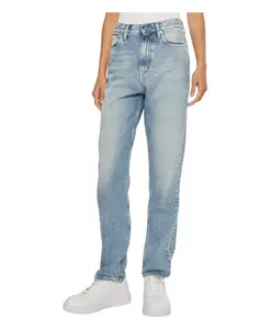 Классические хлопковые джинсы на молнии Calvin Klein Jeans, синий