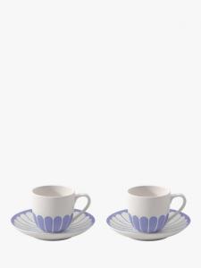 Набор чашек кофейных Villeroy & Boch Fleur Couleur, 4 предмета, 70 мл, синий