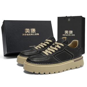 AOKANG Модные скейтерские кеды Play Series мужские низкие черные, хаки - хаки [Коробка], цвет Khaki[Box]