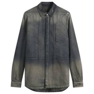 Джинсовая рубашка Fogpocket Rick Owens, Dark Dust