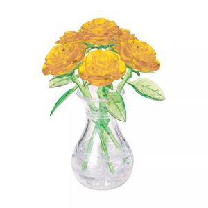 BePuzzled Желтые розы в вазе Стандартный хрустальный пазл BePuzzled
