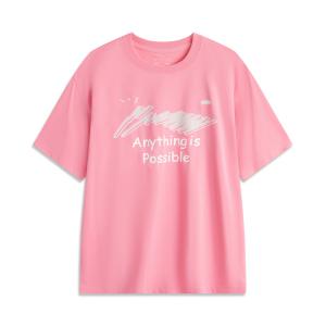 Мужская футболка LiNing Sports Fashion Collection, цвет «Утренний свет», розовый