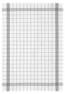 Кухонное полотенце полульняное Winkler Carreaux, черный