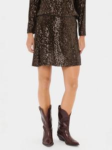 Рейана металлик мини-юбка Saint Tropez, Mid Brown