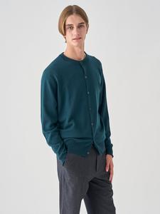 Вязаный кардиган с круглым вырезом и длинными рукавами | A4790 | 24G СОВРЕМЕННЫЙ КРОЙ