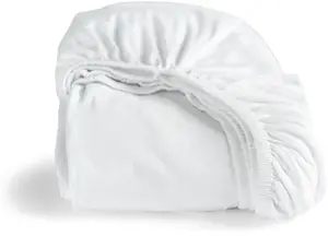 Простыня Золушка "двойной трикотаж", без утюга и узлов, высотой до 35см Cinderella 90х200-210 см, 1 шт., белый