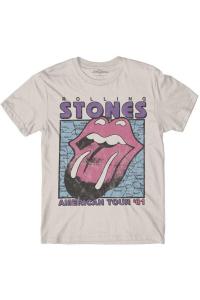Футболка с картой американского тура The Rolling Stones, нюд