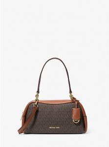 Маленькая фирменная сумка через плечо с логотипом Cecily Michael Kors, коричневый