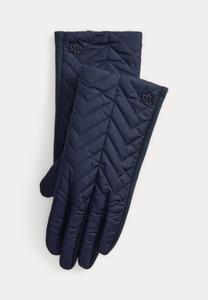 Перчатки Lauren Ralph Lauren CHEVRON-QUILTED TECH GLOVES, Navy/Dark Blue