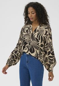 Блуза Kaffe CELIA, Feather Gray/Black Graphic/Grey