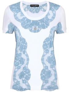 Dolce & Gabbana футболка со шнурками, белый