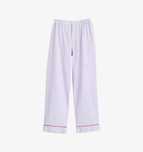 Пижамные брюки из хлопка с контрастной окантовкой Hay, лавандовый