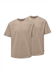 Футболка ONLY & SONS T-Shirt Onsfred, цвет Desert taupe