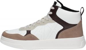 Мужские кроссовки Armani Exchange Campus Hi Top с логотипом, бежевый/песочный