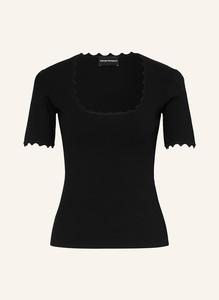 Трикотажная рубашка Emporio Armani, черный