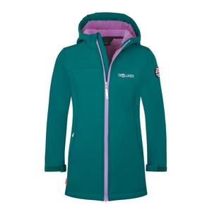 Пальто Кристиансанда для девочек - куртка софтшелл Trollkids, мультиколор