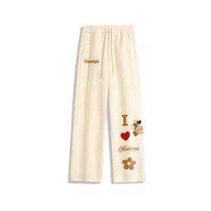 Повседневные брюки Unisex утепленные прямого кроя HUANQIU, оранжевый