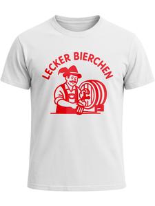 Neverless Футболка 'Lecker Bierchen 4' в белом цвете