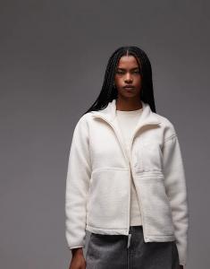 Флисовая куртка North Face Yumiori off-peak на молнии в цвете «кремовый»