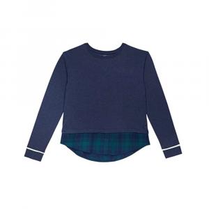 Детский топ Vineyard Vines Dreamcloth Mixed Media Top, синий, эластичный, цвет RED453