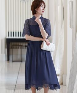 Вечернее платье для свадебной церемонии, платье для приглашения, платье для торжественного случая, платье для вечеринки после свадьбы Pourvous, цвет Navy