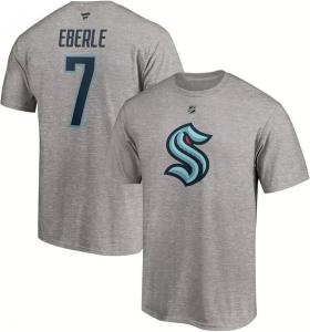 Серая футболка игрока NHL Seattle Kraken Jordan Eberle #7
